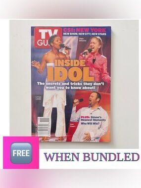 🆓 When Bundled TV Guide 5/13-19/2004 WrestleMania-American Idol-CSI:New York
